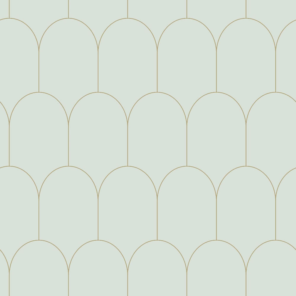 Tapete Art Deco geometrisch mintgrün Vlies 139202