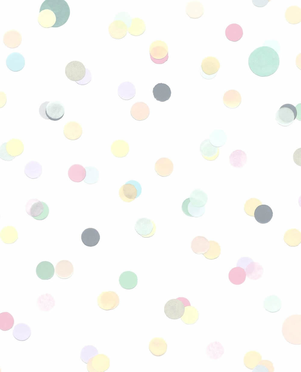 wallpaper pastel coloured dots cream