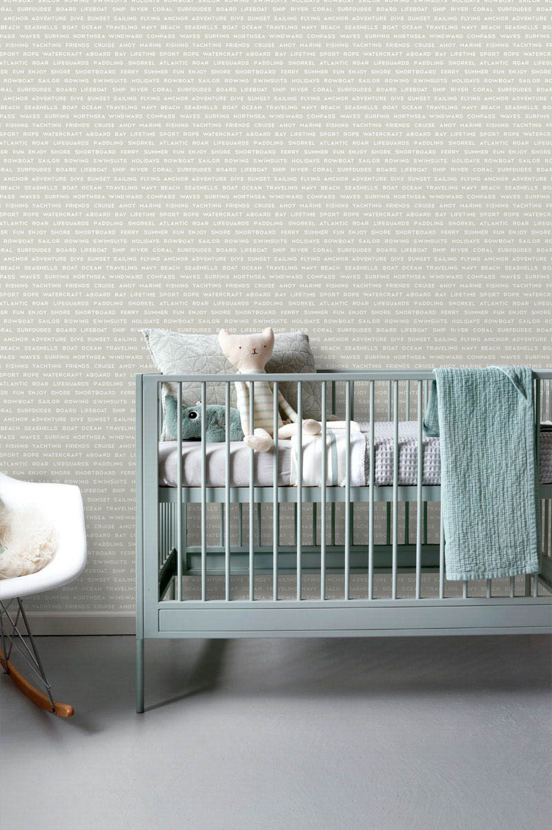 Beach Schrift Tapete maritim beige Vlies 138958