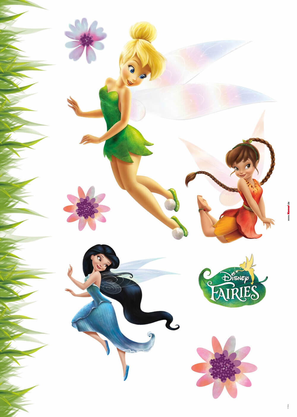 Wandsticker selbstklebend Tinkerbell Feen Disney bunt-58-14011