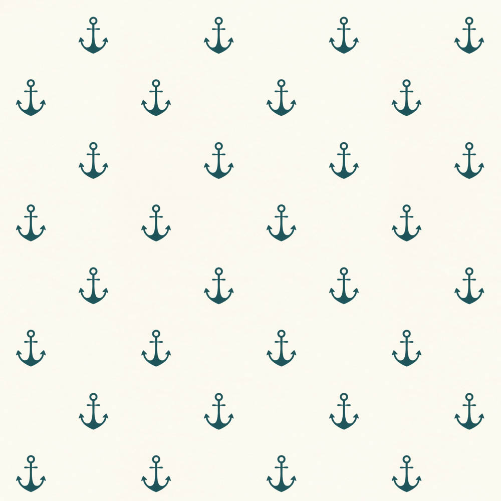 Non-woven wallpaper white anchor blue-23-138965.1M