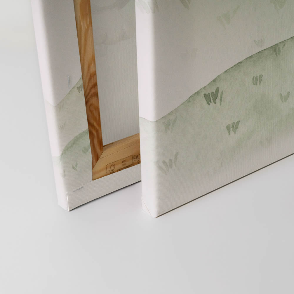 Leinwandbild kleine Hasenfamilie Häschen DD129437 30 x 30 cm-8-DD129437