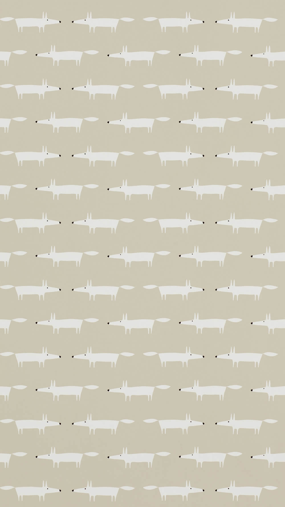 Tapete kleine Füchse Little Fox beige weiß NSWA110839