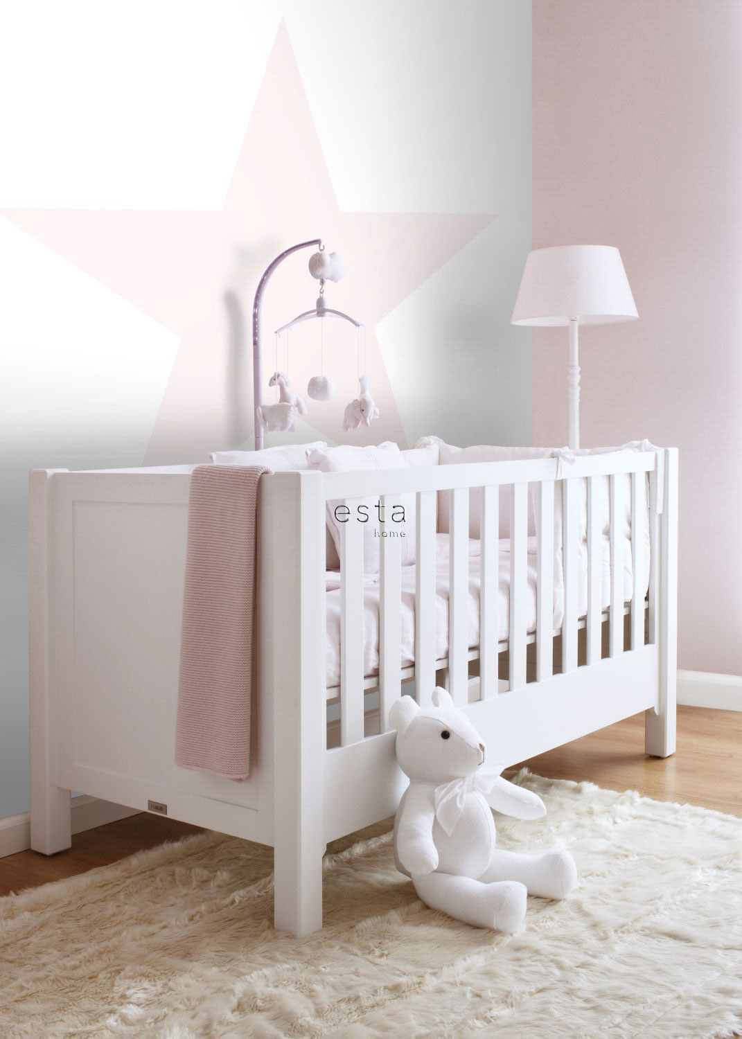Stern Wandbild großer Stern rosa 186 x 279 cm 158851