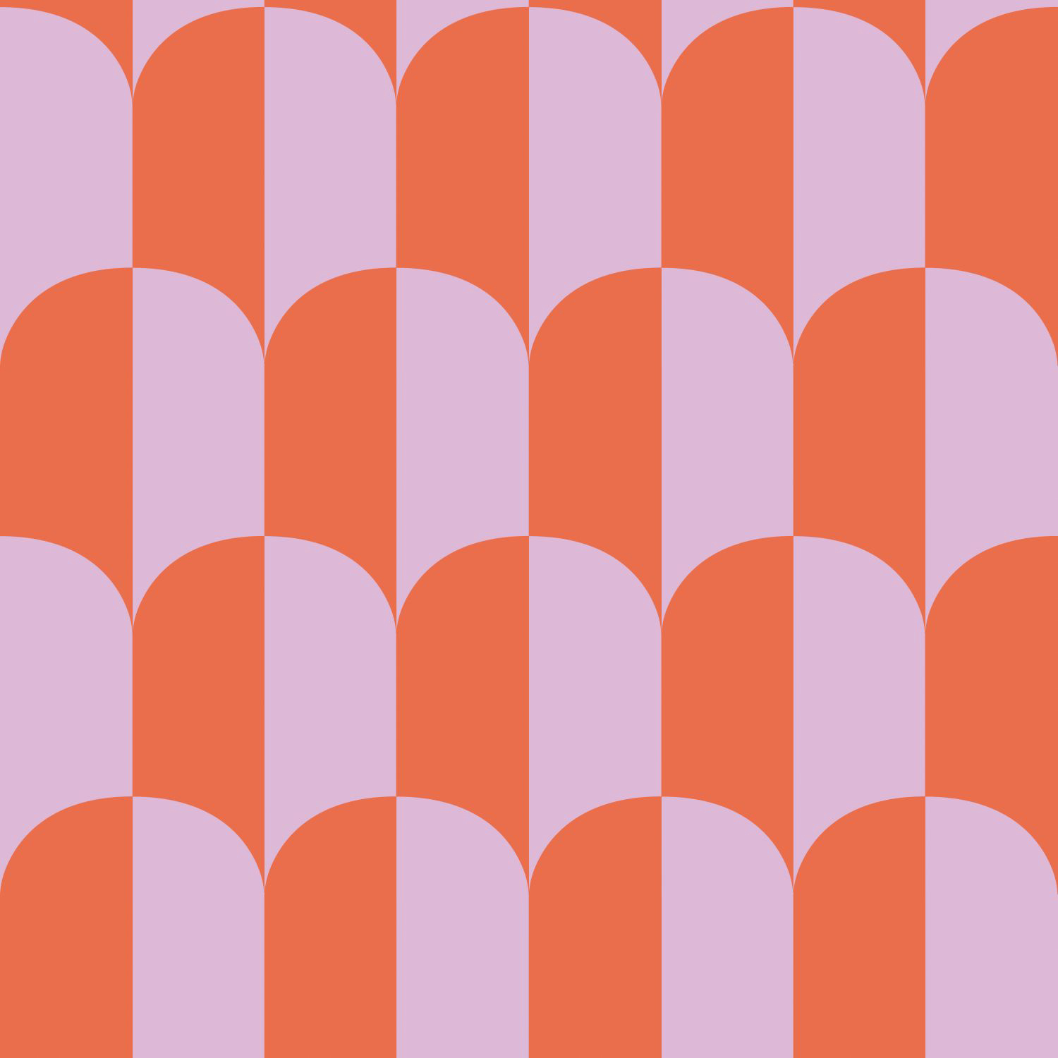 Tapete Art Deco Tapete Bögen lila orange Vlies 139982