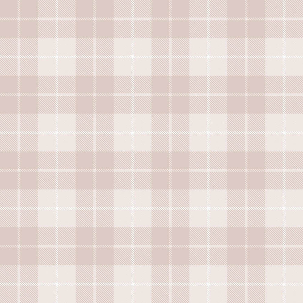 non-woven wallpaper large checked pattern pink 014874