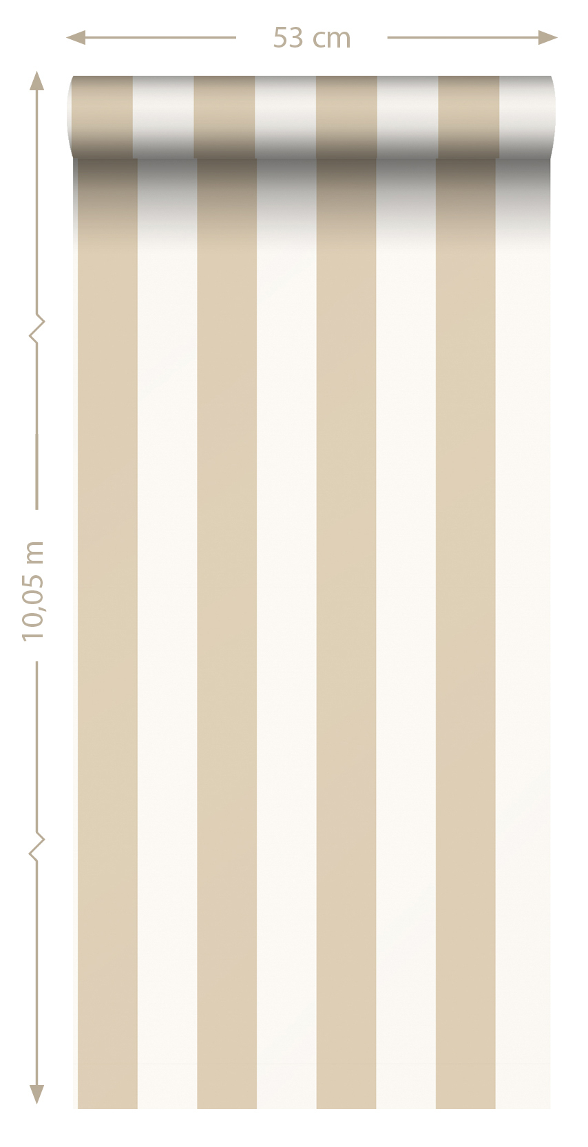 Tapete Vliestapete Streifen minimalistisch weiß beige 139913