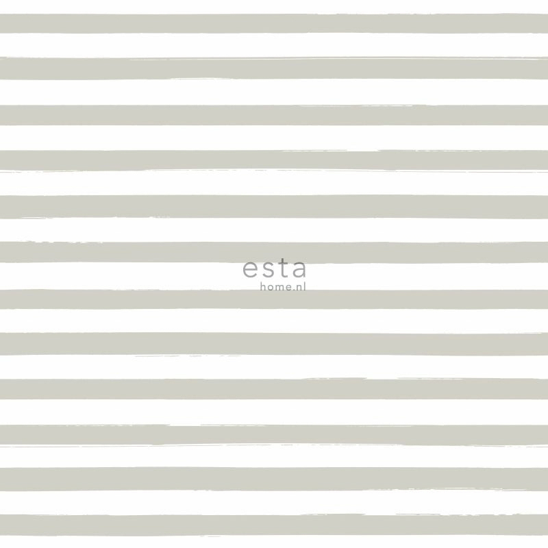 Querstreifen Tapete beige weiß Vlies 138968