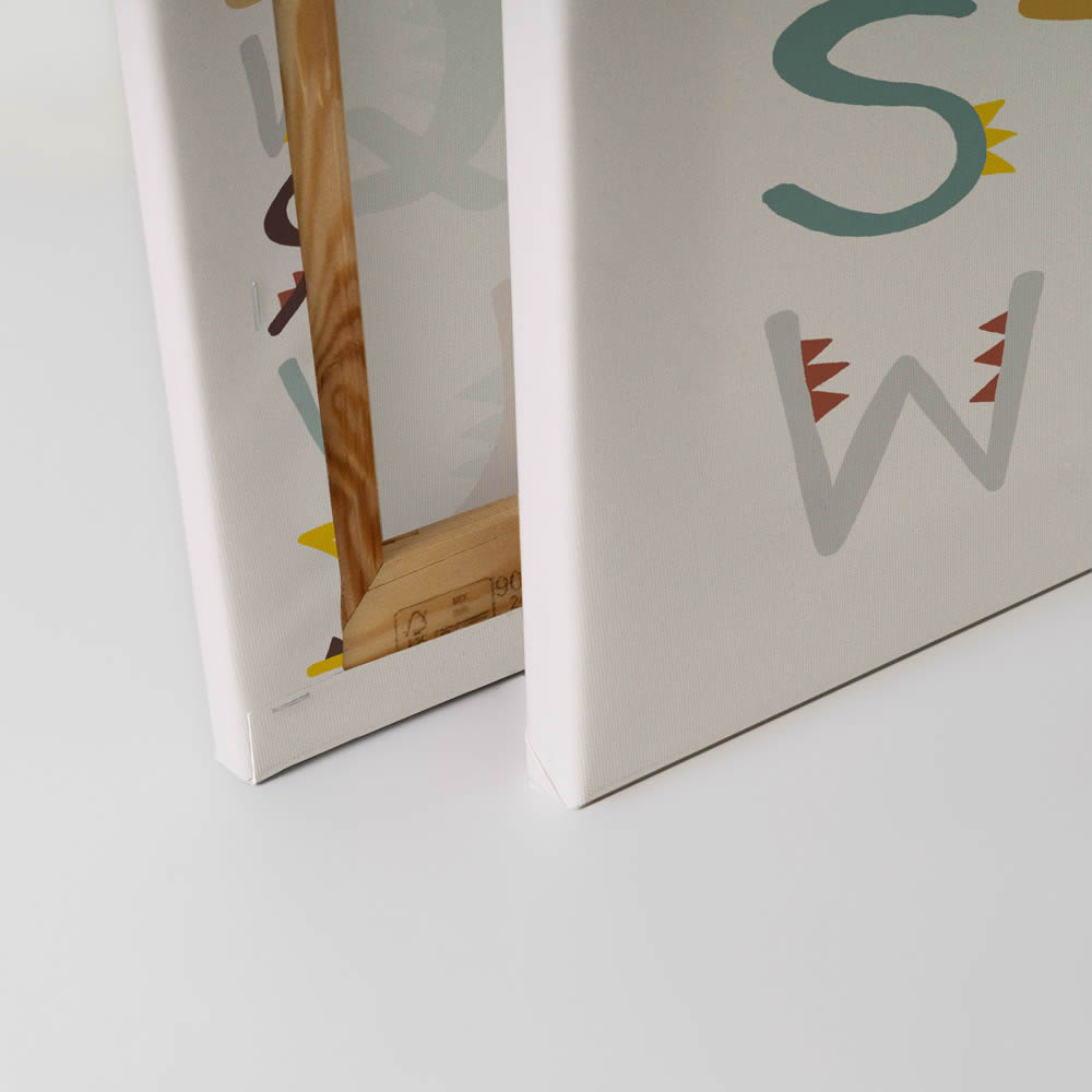 Leinwandbild bunte Buchstaben ABC DD129443 30 x 40 cm-8-DD129443