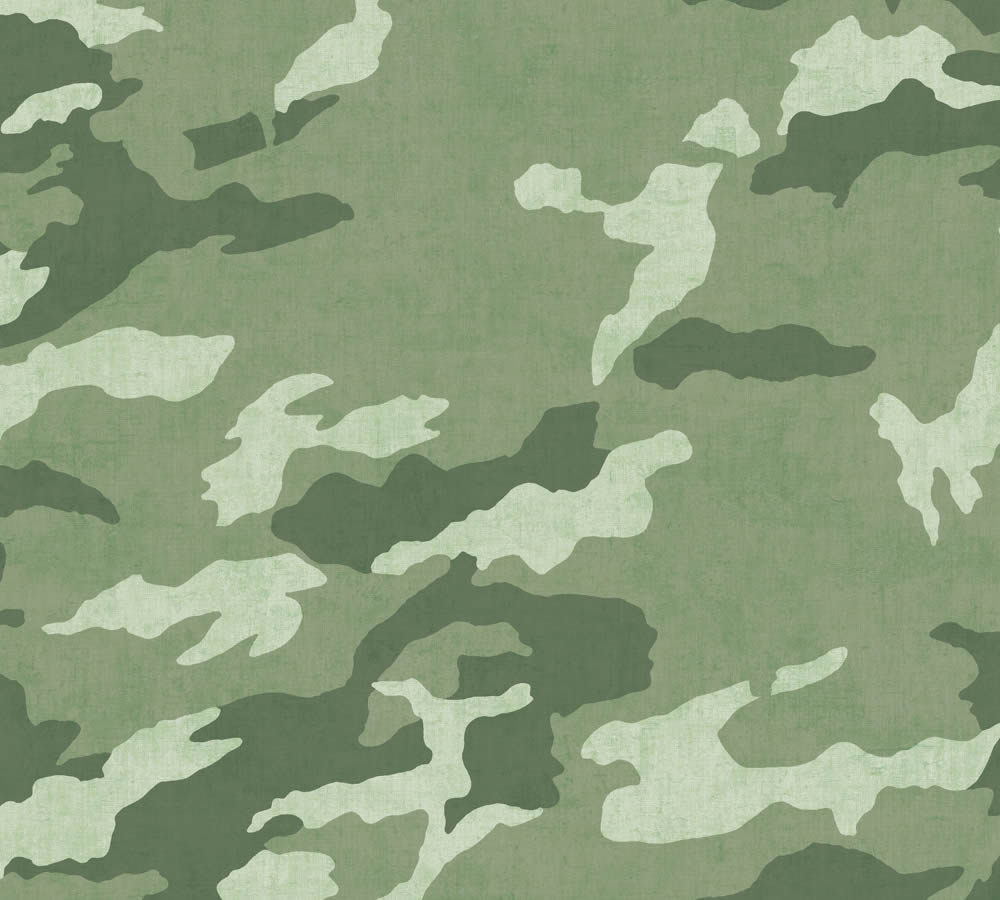 Camouflage Vliestapete Tarnmuster Millitär glatt matt grün 771731-8-771731