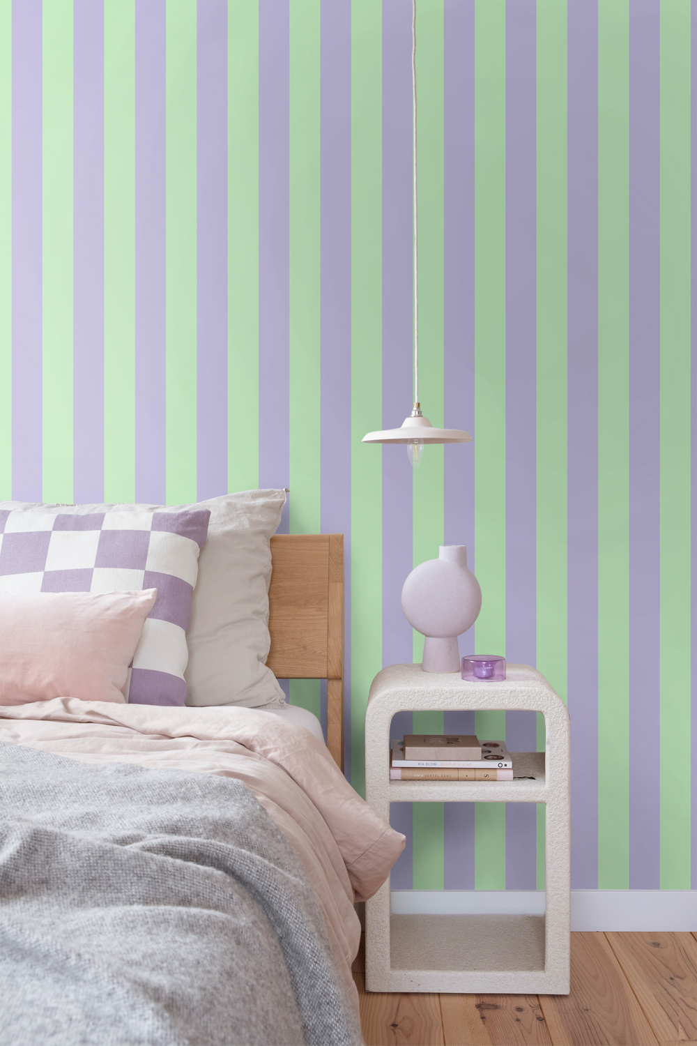Tapete Vliestapete Streifen lila grün Colour Pop 131573
