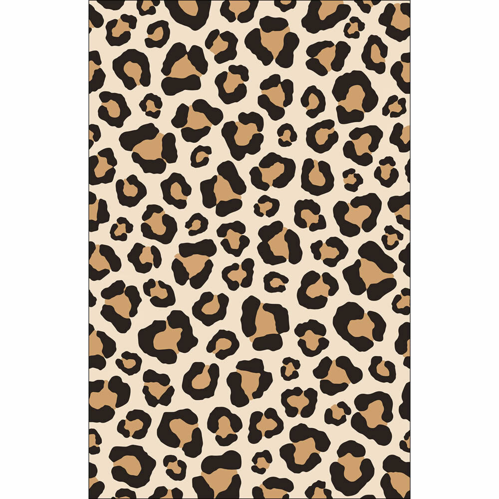 Wandbild L Leopard Mustetapete Tiermuster glatt beige schwarz PMW105171004