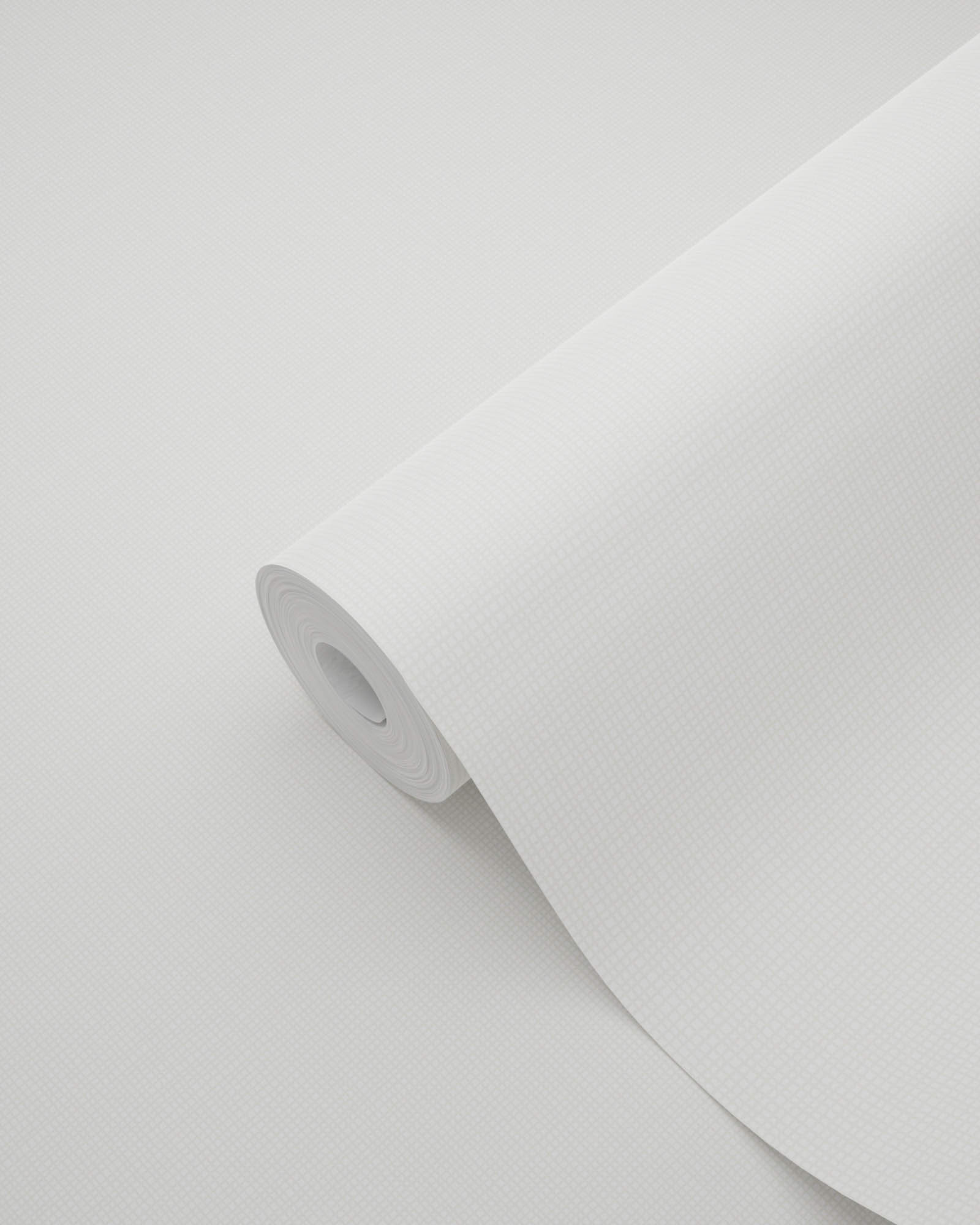 Non woven linen look wallpaper white 139022