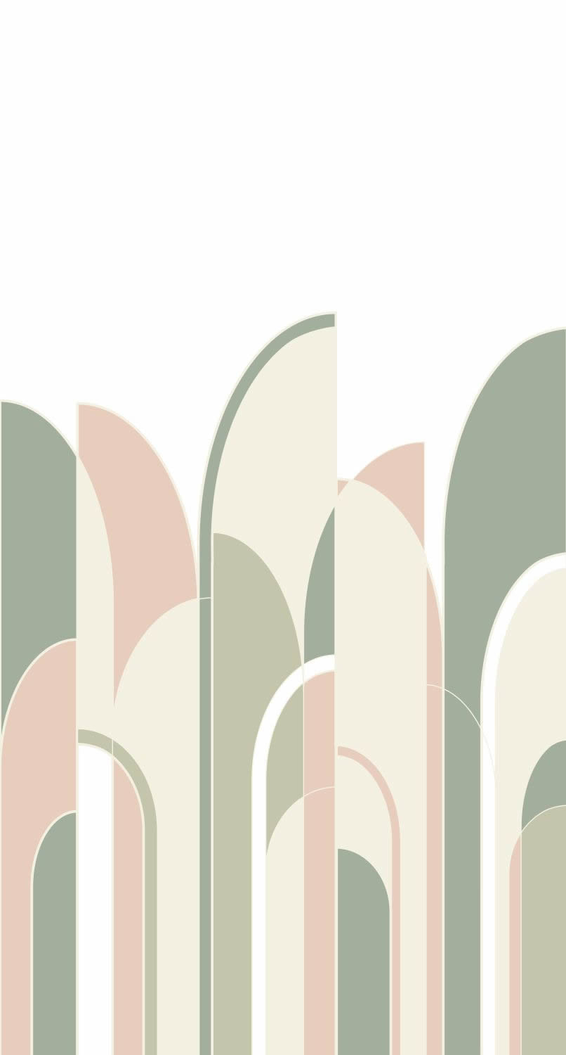 Art Deco Wandbild geometrische Formen 150 x 279 cm 158956