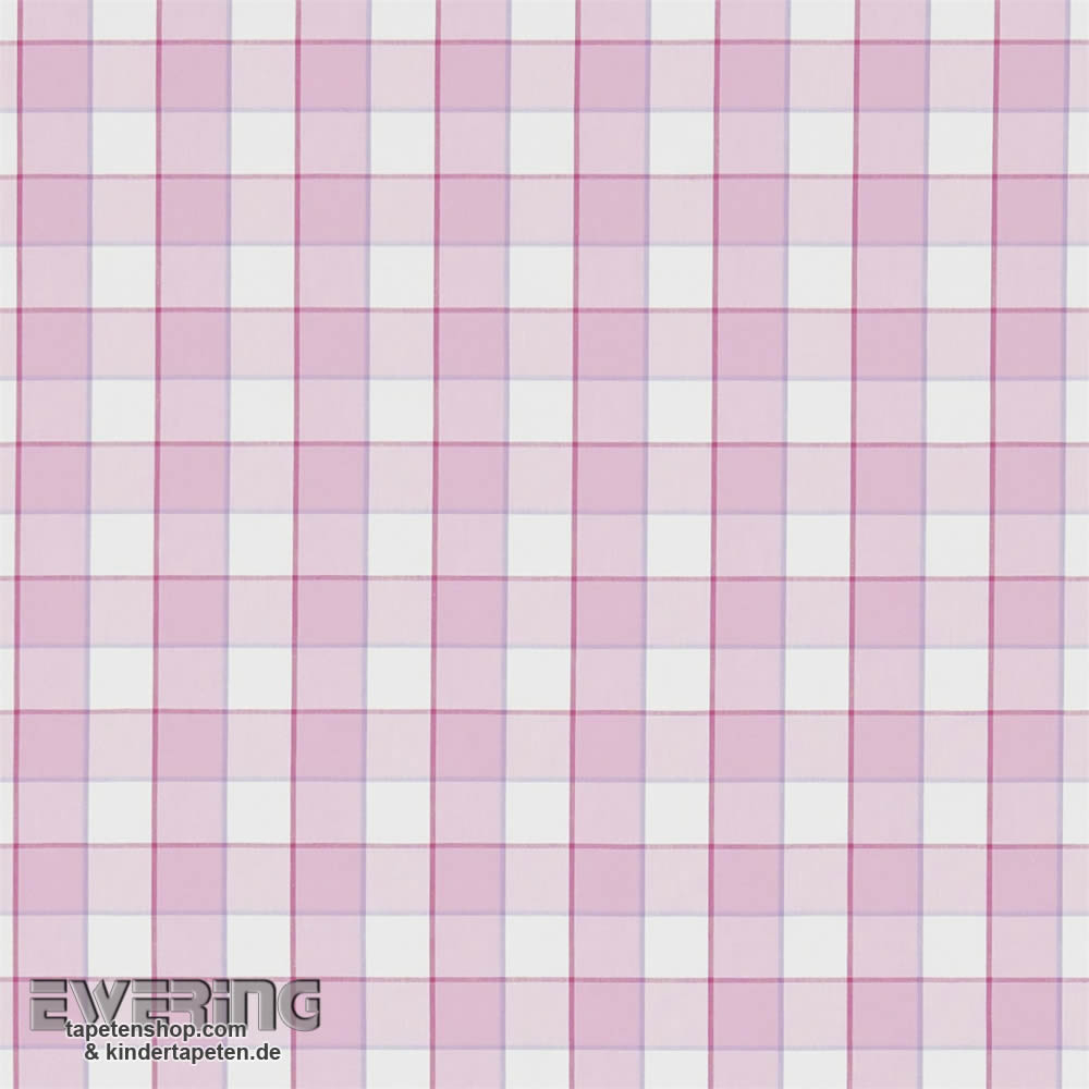 Karo-Muster Dekostoff Rosa