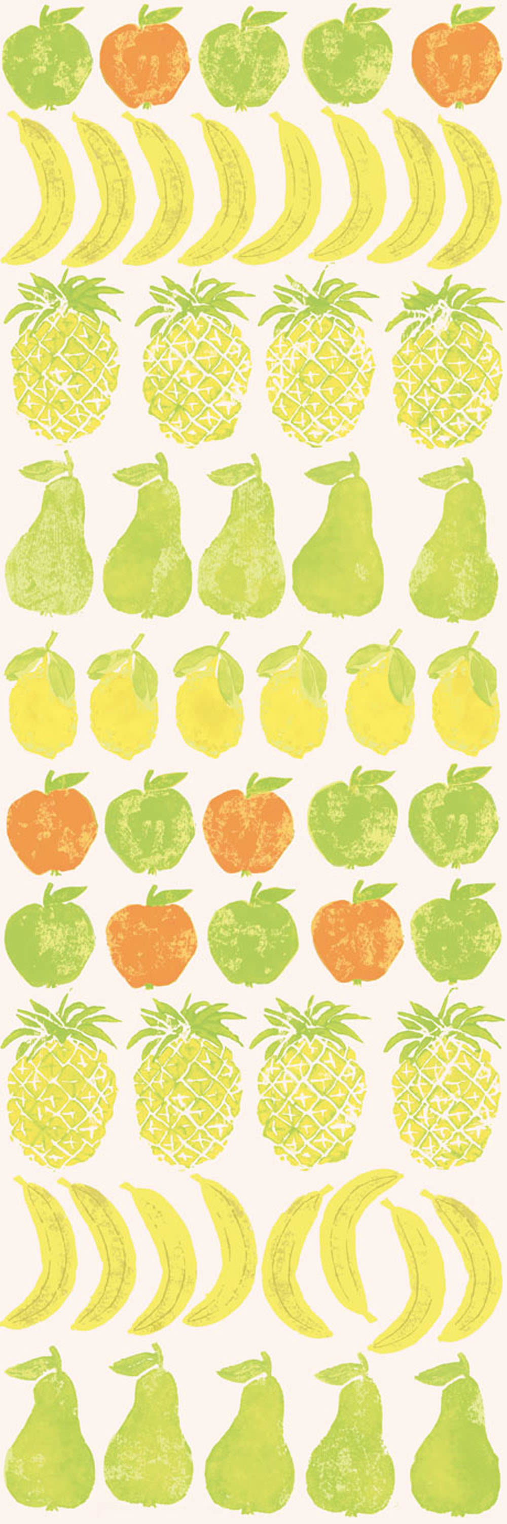 Wandbild Grün Gelb Obst Vlies