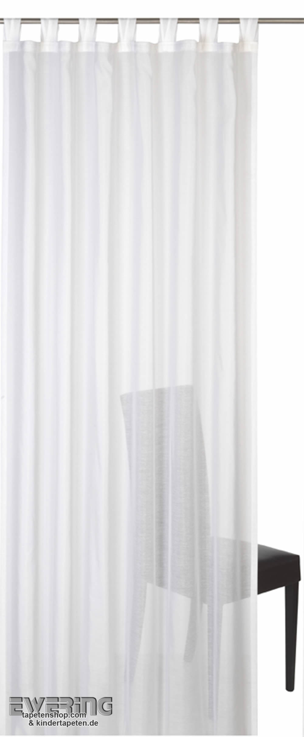White curtain fabric ready-made uni-45-189877