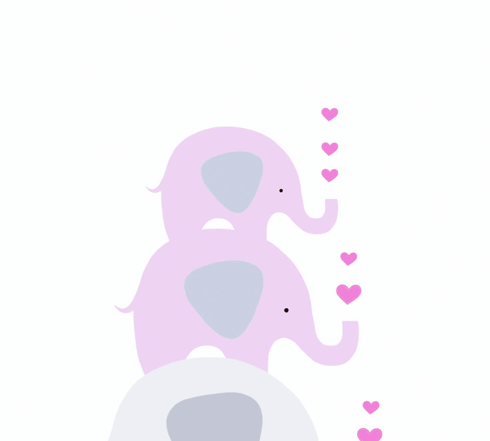 Tower of animals pink and gray non-woven wallpaper Little Love AS Creation 381352-8-381352.1M