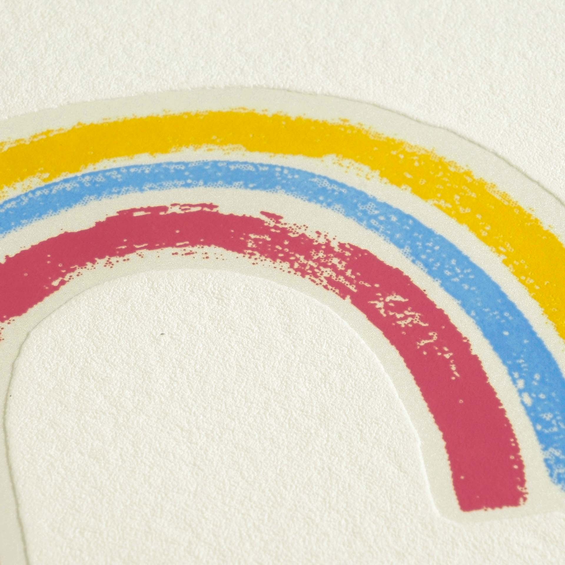Tapete Regenbogen Tapete bunt creme Vlies 792591