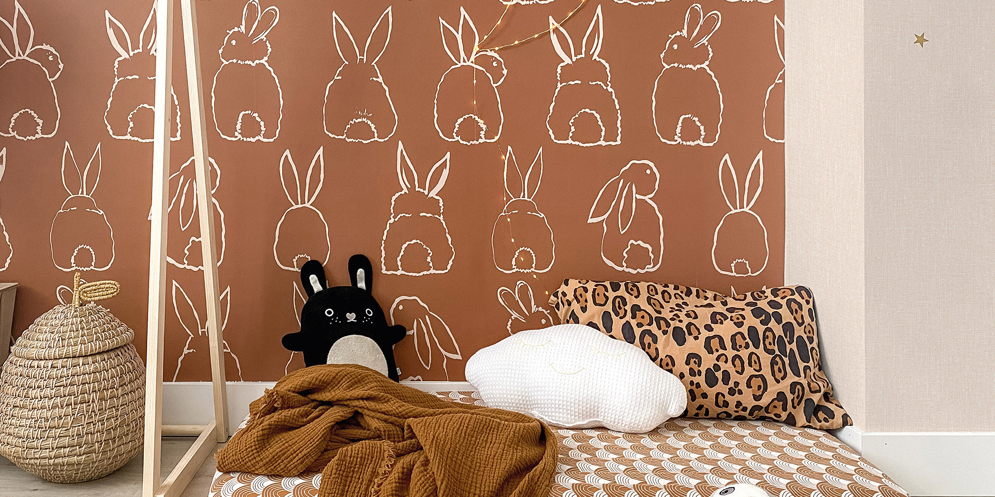 Häschen Tapete aus der Kollektion Daydreamers von Grandeco