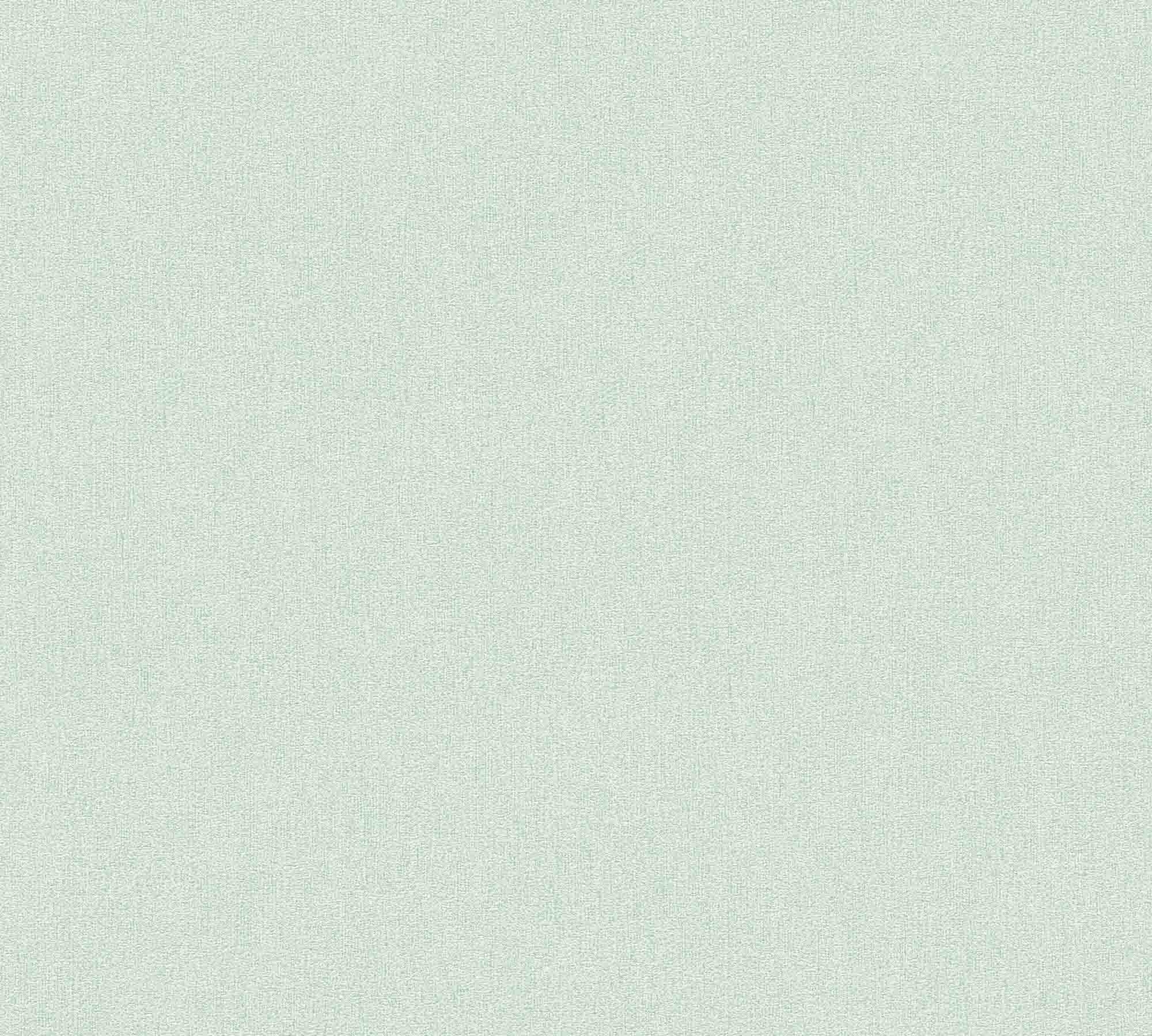 Tapete Leinenoptik Unitapete mintgrün 390306