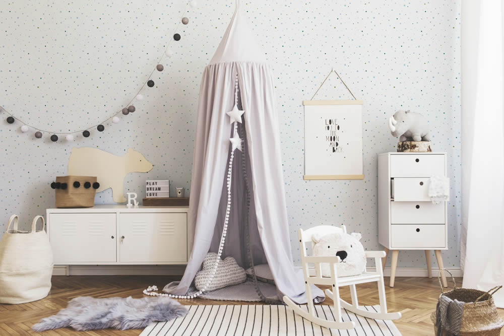 White, blue and green non-woven wallpaper splashes of color Little Love AS Creation 381161-8-381161.1M