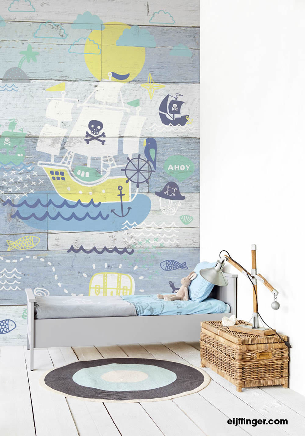 Pirate Blue non-woven Mural-55-364107