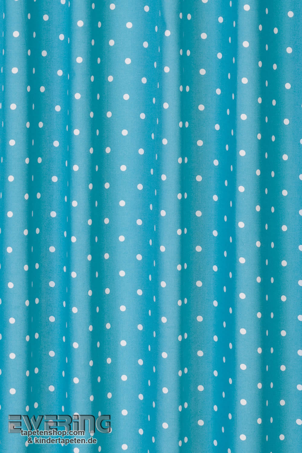 Fertigdeko Gardine Punkte Blau