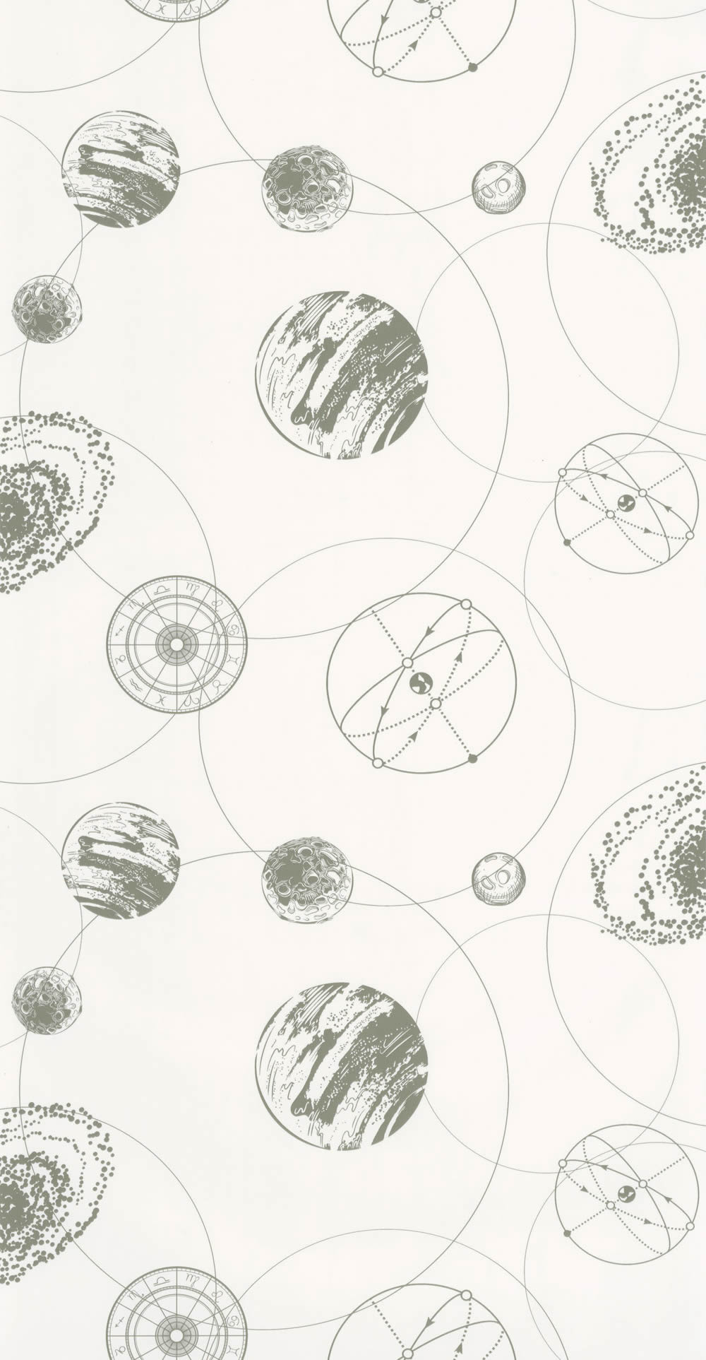 cosmos white and gray wallpaper Caselio - Young and free Texdecor YNF103257077-36-YNF103257077.1M