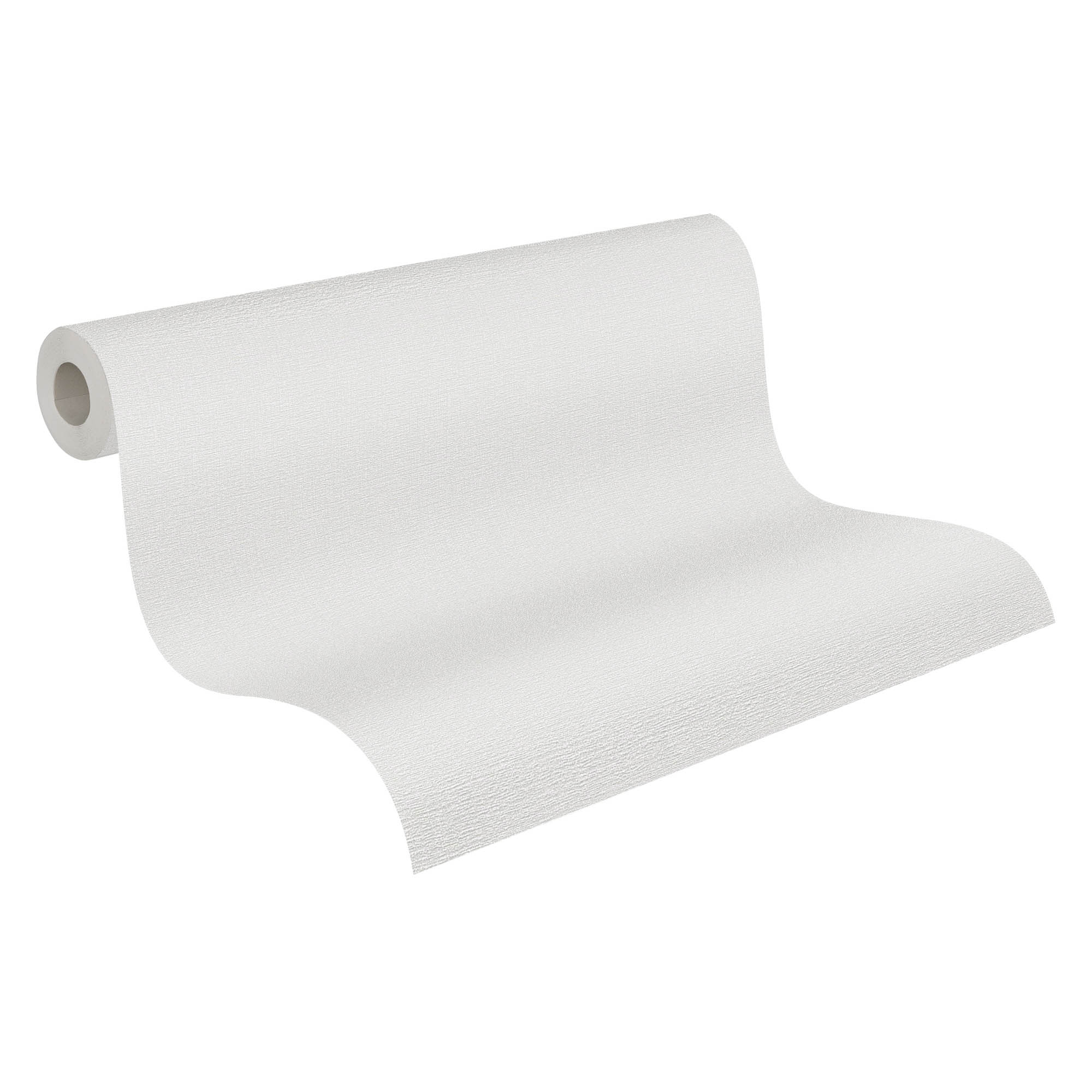 Tapete Textiloptik Tapete Uni hellgrau Vlies 395475