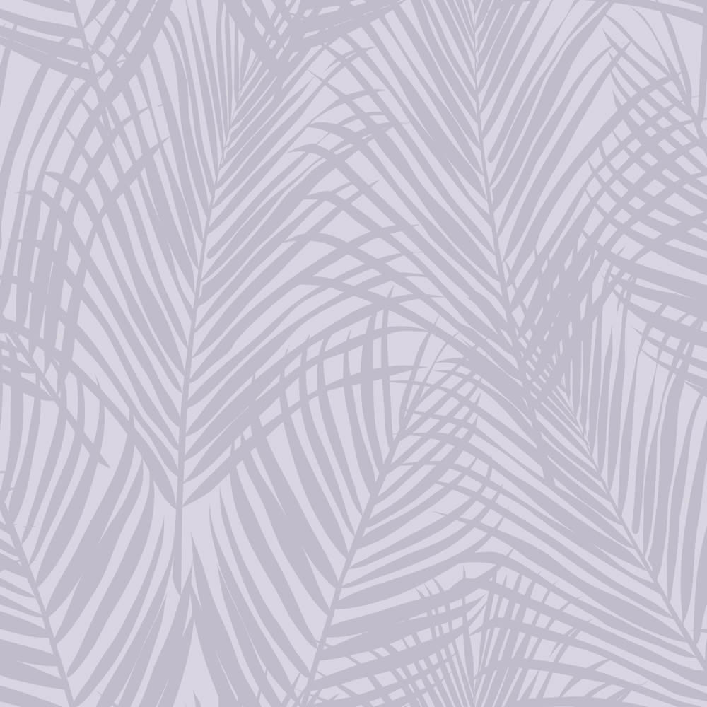 Non-woven wallpaper with fern leaves minimalist purple 139573