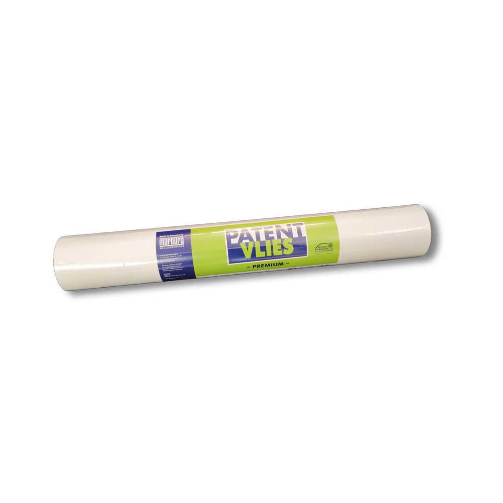 Marburger Patent Vlies Glattvlies Tapete 150g vorgrundiert 6-9869_L weiß glatt 10,00 x 0,53 m-6-9869