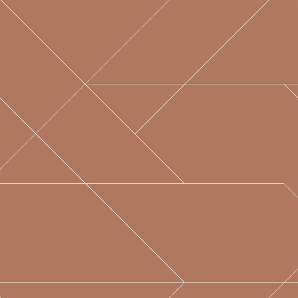 Non-woven wallpaper graphic lines minimalist scandi brown 139373