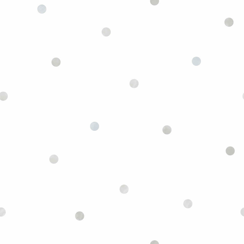 Non-woven wallpaper grey dots