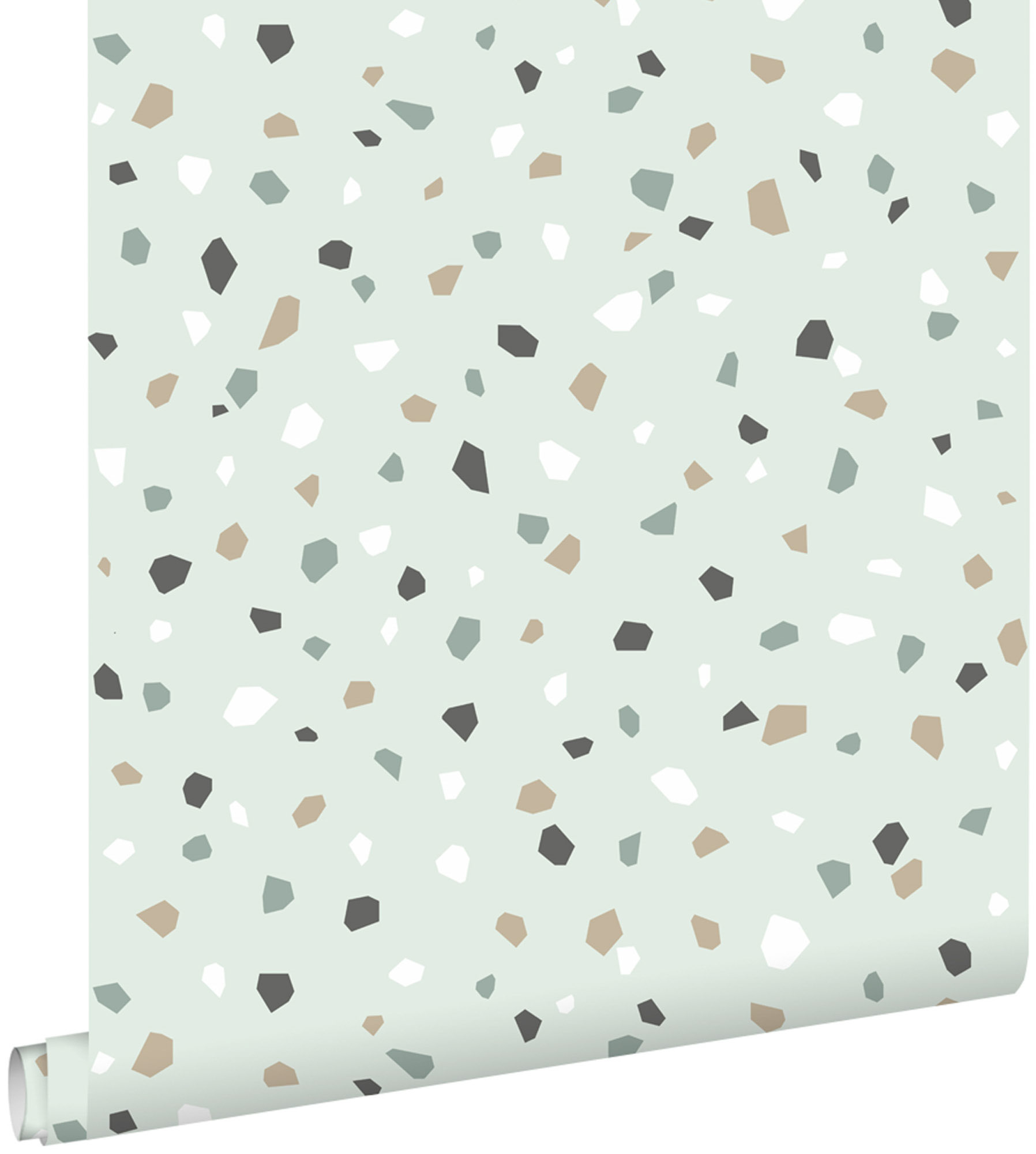 Terrazzo Tapete Skandi mintgrün grau Vlies 139036