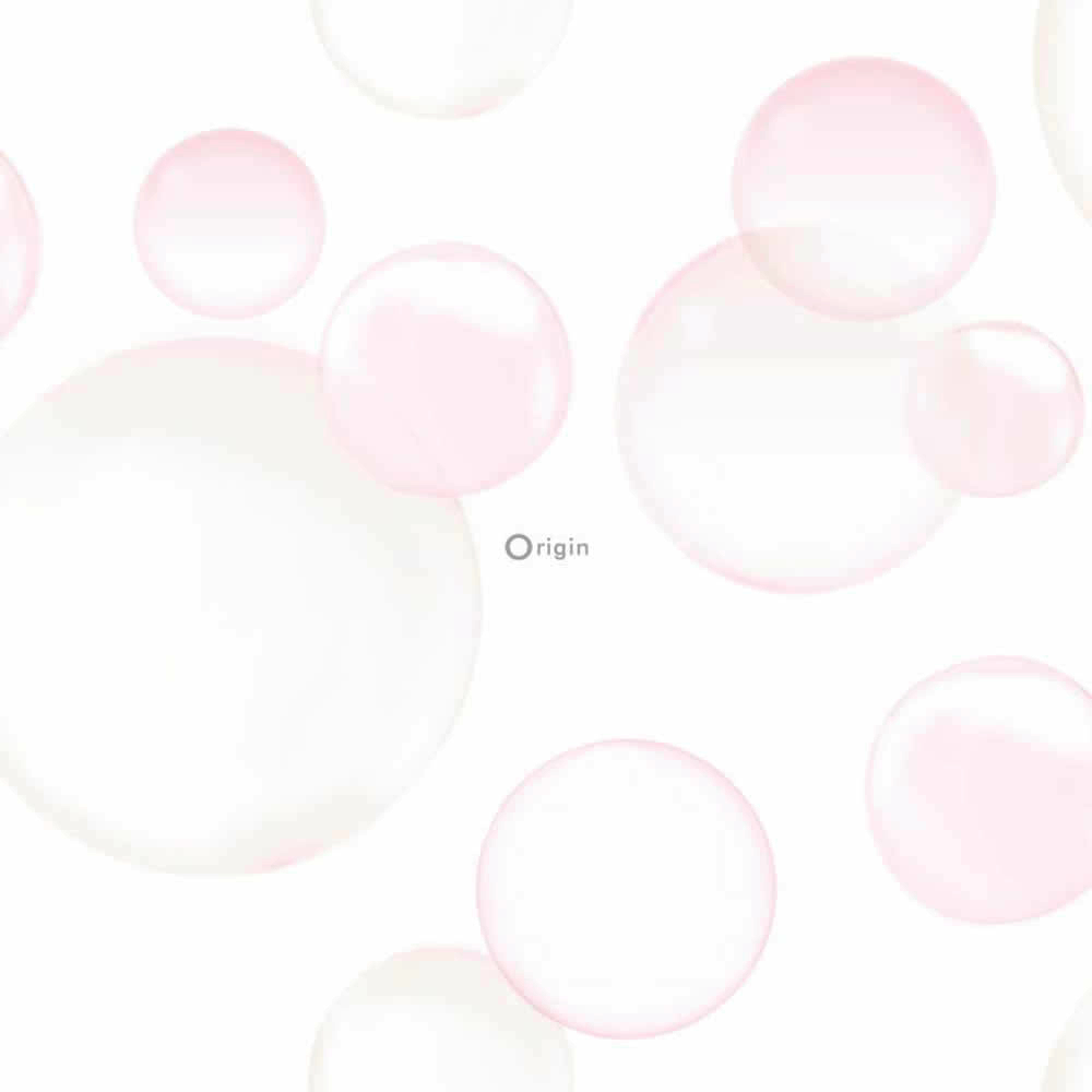 Zart-Rosa Orange Vlies Tapete Blasen